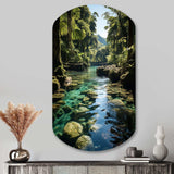 Dominican Harmony Of Nature - Asymmetric Metal Wall Art