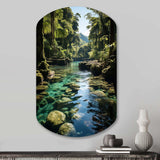 Dominican Harmony Of Nature - Asymmetric Metal Wall Art