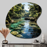 Dominican Harmony Of Nature - Asymmetric Metal Wall Art