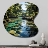 Dominican Harmony Of Nature - Asymmetric Metal Wall Art