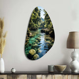 Dominican Harmony Of Nature - Asymmetric Metal Wall Art