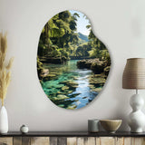 Dominican Harmony Of Nature - Asymmetric Metal Wall Art