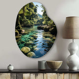 Dominican Harmony Of Nature - Asymmetric Metal Wall Art