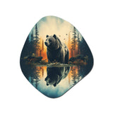 Double Exposure Bear Lensflare I - Asymmetric Metal Wall Art