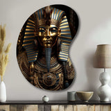 Egypt Golden Pharaoh - Asymmetric Metal Wall Art