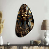 Egypt Golden Pharaoh - Asymmetric Metal Wall Art