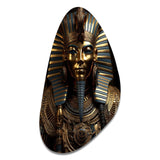 Egypt Golden Pharaoh - Asymmetric Metal Wall Art