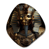 Egypt Golden Pharaoh - Asymmetric Metal Wall Art