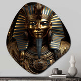 Egypt Golden Pharaoh - Asymmetric Metal Wall Art