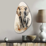 Elephant Gentle Giants Elephants III - Asymmetric Metal Wall Art