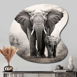 Elephant Whispers Of Africa II - Asymmetric Metal Wall Art