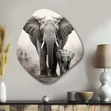 Elephant Whispers Of Africa II - Asymmetric Metal Wall Art