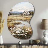 Farmhouse Quiet Retreat I - Asymmetric Metal Wall Art