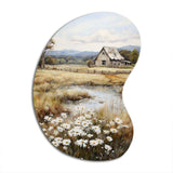 Farmhouse Quiet Retreat I - Asymmetric Metal Wall Art