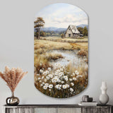 Farmhouse Quiet Retreat I - Asymmetric Metal Wall Art