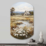 Farmhouse Quiet Retreat I - Asymmetric Metal Wall Art