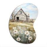 Farmhouse Quiet Retreat II - Asymmetric Metal Wall Art