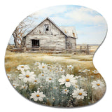 Farmhouse Quiet Retreat II - Asymmetric Metal Wall Art