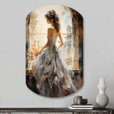 Fashion 1870S Victorian Portrait I - Asymmetric Metal Wall Art