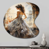 Fashion 1870S Victorian Portrait I - Asymmetric Metal Wall Art