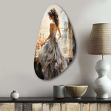 Fashion 1870S Victorian Portrait I - Asymmetric Metal Wall Art