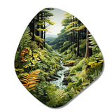 Ferns Fern Forest II - Asymmetric Metal Wall Art