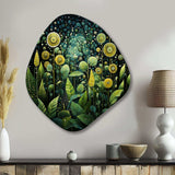 Ferns Plant Enchanted Forest IV - Asymmetric Metal Wall Art