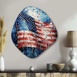 Flag American Flag II - Asymmetric Metal Wall Art