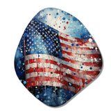 Flag American Flag II - Asymmetric Metal Wall Art