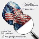 Flag American Flag II - Asymmetric Metal Wall Art