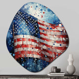 Flag American Flag II - Asymmetric Metal Wall Art