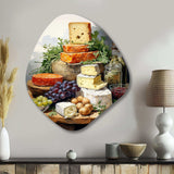 Food Cheese Platter I - Asymmetric Metal Wall Art