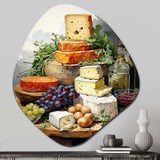 Food Cheese Platter I - Asymmetric Metal Wall Art