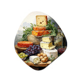 Food Cheese Platter I - Asymmetric Metal Wall Art