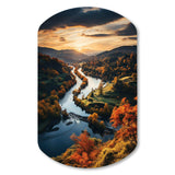 Forest Autumn In The Usa II - Asymmetric Metal Wall Art