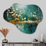 Bold Forest Emerald Canopy II - Asymmetric Metal Wall Art