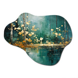 Bold Forest Emerald Canopy II - Asymmetric Metal Wall Art