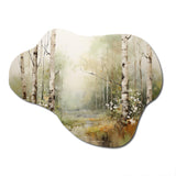 Minimalism Forest Woods II - Asymmetric Metal Wall Art