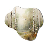 Minimalism Forest Woods II - Asymmetric Metal Wall Art