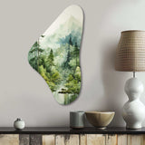 Forest Enigmatic Forest - Asymmetric Metal Wall Art