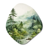 Forest Enigmatic Forest - Asymmetric Metal Wall Art