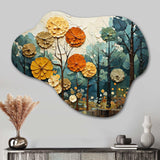 Forest Majestic Forest Collage I - Asymmetric Metal Wall Art