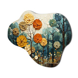 Forest Majestic Forest Collage I - Asymmetric Metal Wall Art