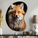 Orange Fox Guardian - Asymmetric Metal Wall Art