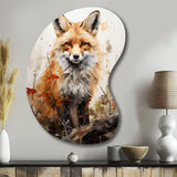 Fox Wilderness Observer - Asymmetric Metal Wall Art