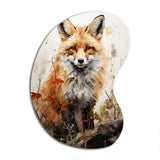 Fox Wilderness Observer - Asymmetric Metal Wall Art