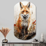 Fox Wilderness Observer - Asymmetric Metal Wall Art