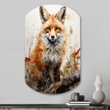 Fox Wilderness Observer - Asymmetric Metal Wall Art