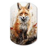 Fox Wilderness Observer - Asymmetric Metal Wall Art