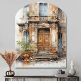 France Lyon Old Town Door I - Asymmetric Metal Wall Art